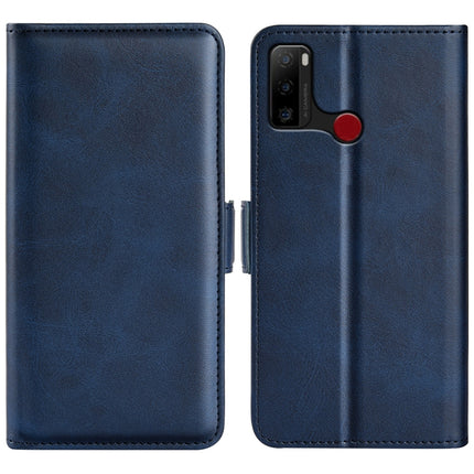 For Ulefone note 10 Dual-side Magnetic Buckle Leather Phone Case, Black, Yellow, Brown, Dark Blue, Red