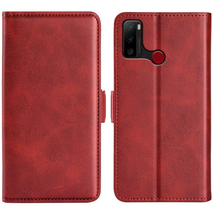 For Ulefone note 10 Dual-side Magnetic Buckle Leather Phone Case, Black, Yellow, Brown, Dark Blue, Red