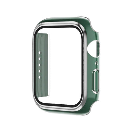 Electroplating Two-color PC+Tempered Film Watch Case, For Apple Watch Series 6/5/4/SE 44mm