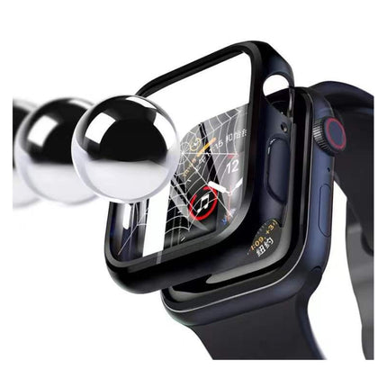 Electroplating Two-color PC+Tempered Film Watch Case, For Apple Watch Series 6/5/4/SE 44mm
