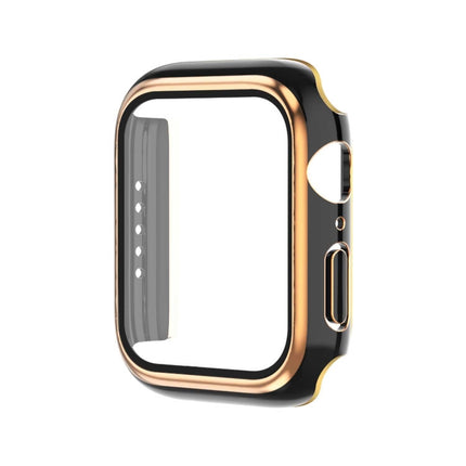 Electroplating Two-color PC+Tempered Film Watch Case, For Apple Watch Series 3/2/1 42mm