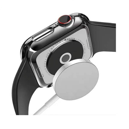 Electroplating Two-color PC+Tempered Film Watch Case, For Apple Watch Series 3/2/1 42mm