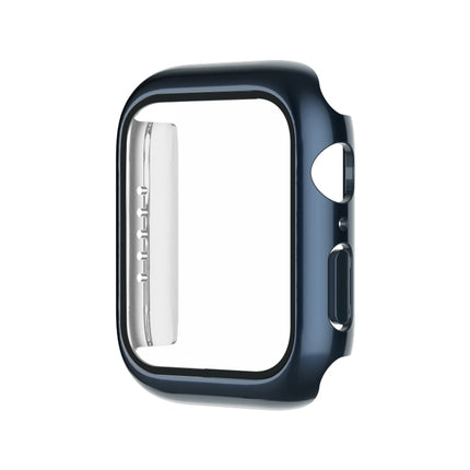 Electroplating Monochrome PC+Tempered Film Watch Case, For Apple Watch Series 9 / 8 / 7 45mm, For Apple Watch Series 8 / 7 45mm, For Apple Watch Series 6/5/4/SE 44mm, For Apple Watch Series 3/2/1 42mm