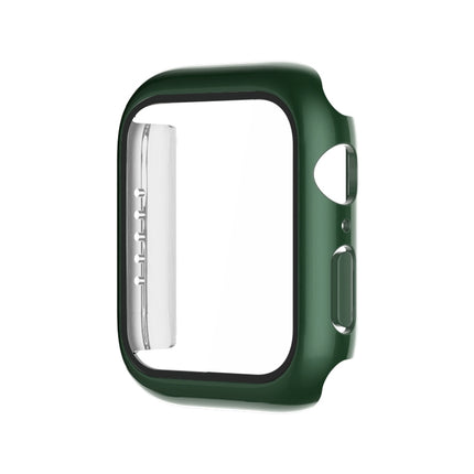 Electroplating Monochrome PC+Tempered Film Watch Case, For Apple Watch Series 9 / 8 / 7 41mm, For Apple Watch Series 6/5/4/SE 40mm, For Apple Watch Series 3/2/1 38mm