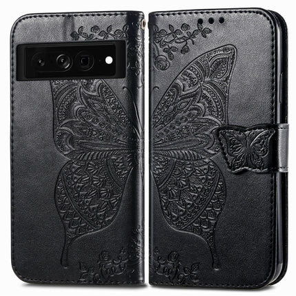 Butterfly Love Flower Embossed Leather Phone Case, For Google Pixel 7 Pro 5G, For Google Pixel 7 5G, For OnePlus Nord CE 2 5G