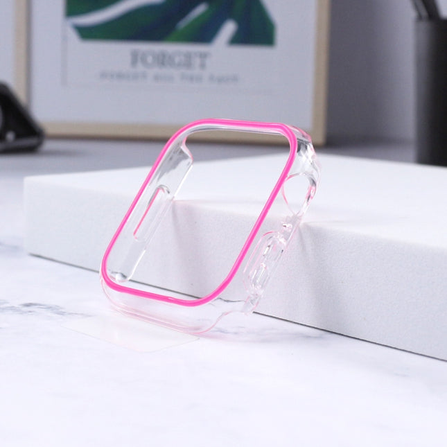 Luminous Hollow Colorful PC Watch Case, For For Apple Watch Series 6/5/4/SE 40mm, For Apple Watch Series 3/2/1 38mm