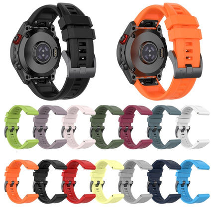 22mm Silicone Solid Color Watch Band, For Garmin Instinct