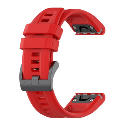 20mm Silicone Solid Color Watch Band, For Garmin Fenix 7S Solar