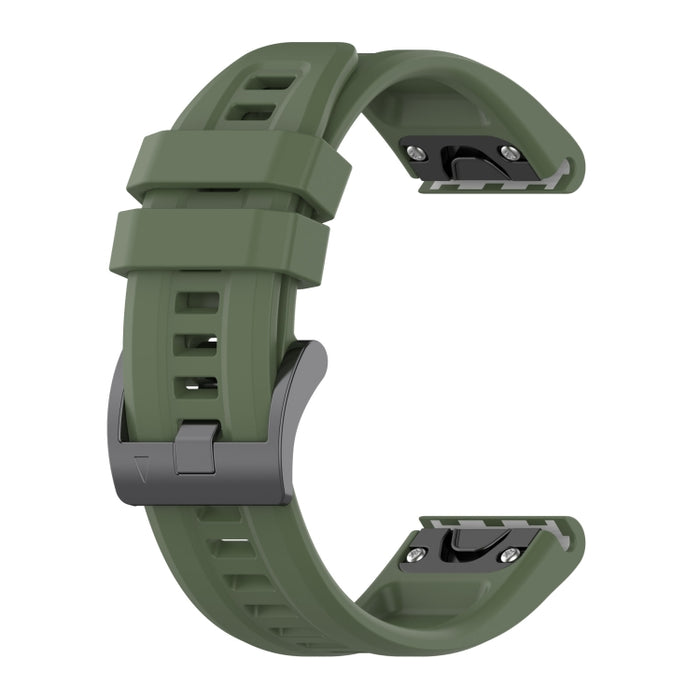 20mm Silicone Solid Color Watch Band, For Garmin Fenix 7S Sapphire Solar