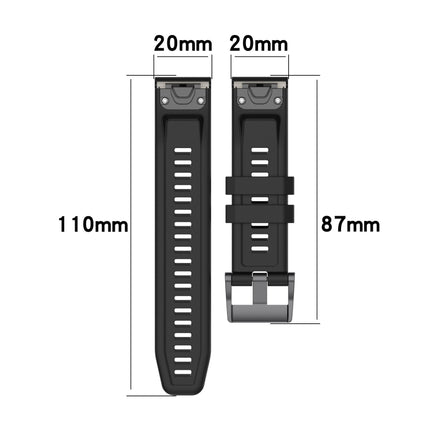 20mm Silicone Solid Color Watch Band, For Garmin Instinct 2S