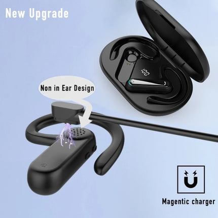 FW5 Non-in-Ear BT5.2 Wireless Sport Bone Conduction TWS Earphones Support Voice Assistant, FW5 Black, FW5 Blue