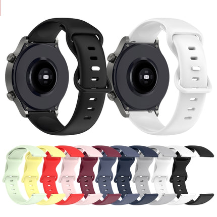 22mm Solid Color Silicone Watch Band, For Huawei Watch GT2 Pro, For Huawei Watch GT 2e