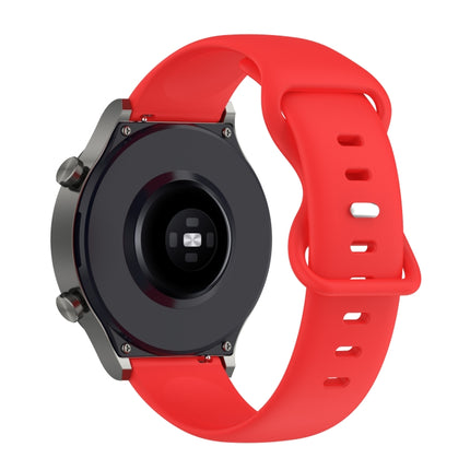 22mm Solid Color Silicone Watch Band, For Huawei Watch GT 42mm, For Huawei Watch GT 46mm