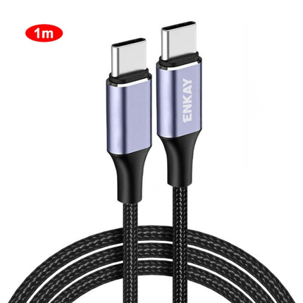 ENKAY PD100W 5A USB-C / Type-C to Type-C Fast Charging Cable with E-Marker, 1m, 2m