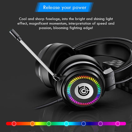 GT9 Professional LED Light Wired Gaming Headset with Mic for PC/PS4/PS5, GT9