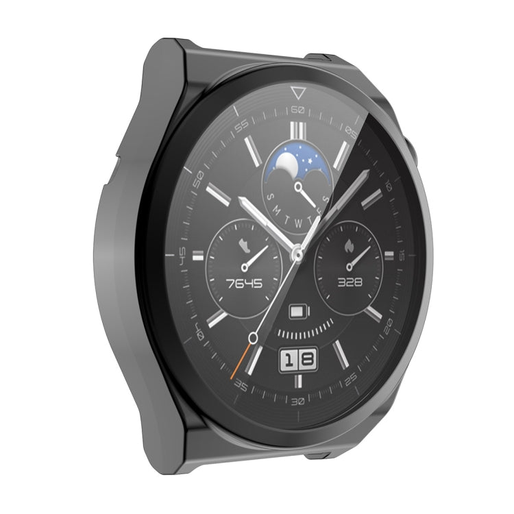 ENKAY Full Coverage Electroplated Soft TPU Case with Screen Protection, For Huawei Watch GT 3 Pro 43mm, For Huawei Watch GT 3 Pro 46mm