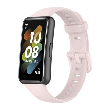 Solid Color Silicone Watch Band, For Huawei Band 7