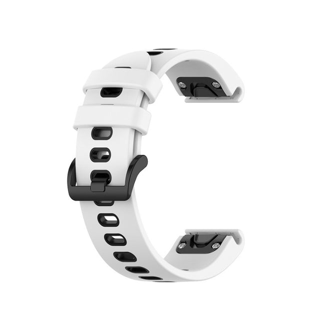 22mm Silicone Sports Two-Color Watch Band, For Garmin Fenix 7, For Garmin Descent G1, For Garmin EPIX Gen2