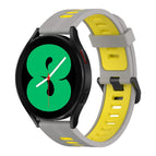 For Samsung Galaxy Watch 4 40mm / Grey+Yellow