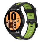 For Samsung Galaxy Watch 4 44mm / Black+Green