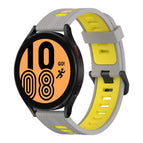 For Samsung Galaxy Watch 4 44mm / Grey+Yellow