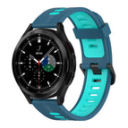 For Samsung Galaxy Watch 4 Classic 42mm / Blue+Water Duck