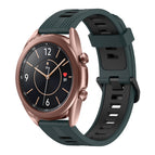 For Samsung Galaxy Watch3 41mm / Olive Green + Black