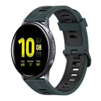 For Samsung Galaxy Watch Active 2 40mm / Olive Green + Black