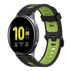 For Samsung Galaxy Watch Active 2 44mm / Black+Green
