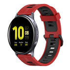 For Samsung Galaxy Watch Active 2 44mm / Red+Black