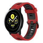 For Samsung Galaxy Watch Active 40mm / Red+Black