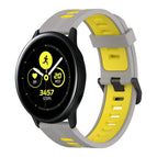 For Samsung Galaxy Watch Active 40mm / Grey+Yellow