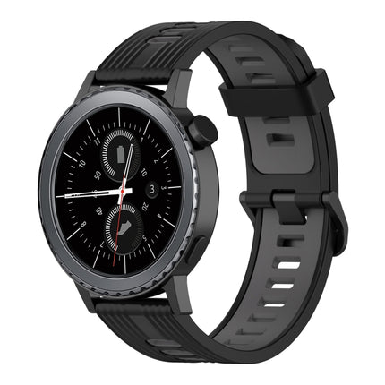 20mm Vertical Pattern Two-Color Silicone Watch Band, For Samsung Gear S2 Classic