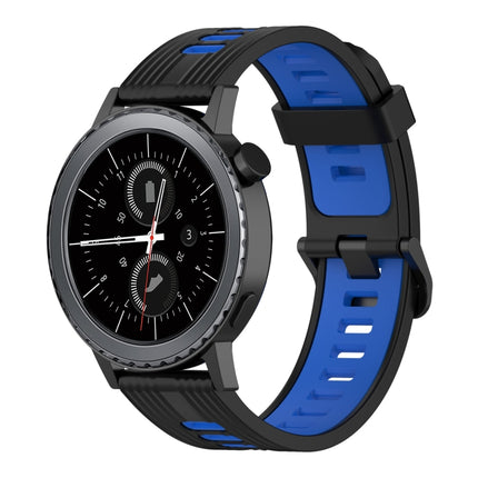 20mm Vertical Pattern Two-Color Silicone Watch Band, For Samsung Gear S2 Classic