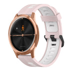 For Garmin Move Luxe / Pink+White