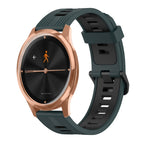 For Garmin Move Luxe / Olive Green + Black