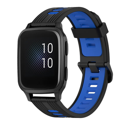 20mm Vertical Pattern Two-Color Silicone Watch Band, For Garmin Venu sq, For Garmin Forerunner 645 Music