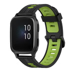 For Garmin Venu sq / Black+Green