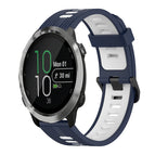 For Garmin Forerunner 645 Music / Dark Blue+White