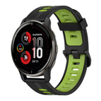 For Garmin Venu 2 Plus / Black+Green