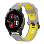 For Garmin Venu 2 Plus / Grey+Yellow