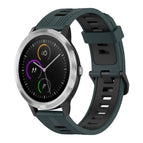 For Garmin Vivoactive3 / Olive Green + Black