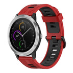 For Garmin Vivoactive3 / Red+Black