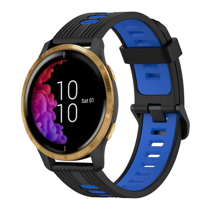 20mm Vertical Pattern Two-Color Silicone Watch Band, For Garmin Vivoactive3, For Garmin Venu