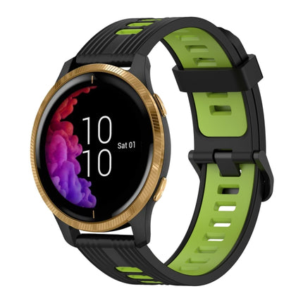 20mm Vertical Pattern Two-Color Silicone Watch Band, For Garmin Vivoactive3, For Garmin Venu