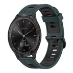 For Garmin Vivomove3 / Olive Green + Black