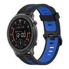 For Amazfit GTR 47mm / Black+Blue