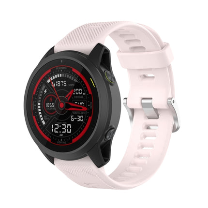 22mm Twill Solid Color Silicone Watch Band, For Garmin Forerunner 745