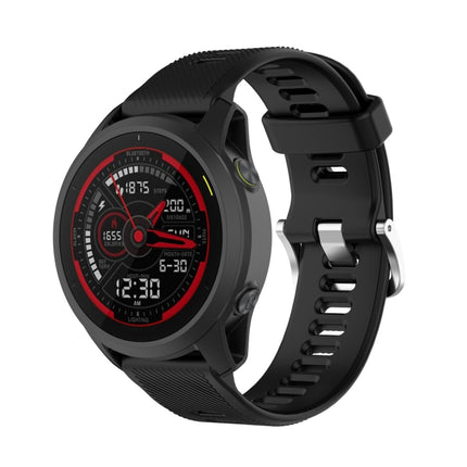 22mm Twill Solid Color Silicone Watch Band, For Garmin Forerunner 745