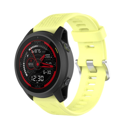22mm Twill Solid Color Silicone Watch Band, For Garmin Forerunner 745